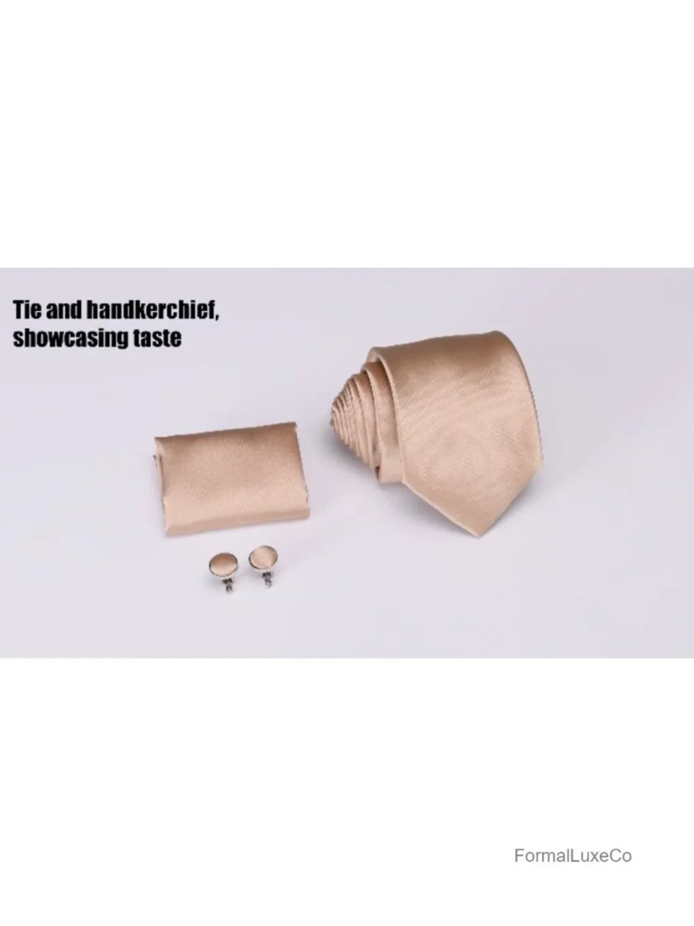 Silk & Polyester Men's Suit Vest with Tie, Pocket Square, Cufflinks, Lapel Pin